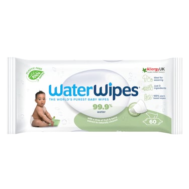 WaterWipes Textured Plastic Free Wipes 60 Wipes