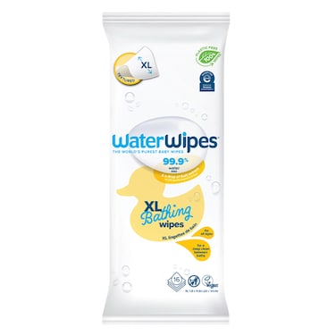 WaterWipes XL Bathing Plastic Free Wipes 16 Wipes