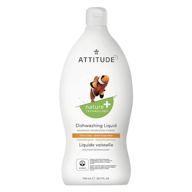 ATTITUDE - Dishwashing Liquid, Citrus Zest, 700ml