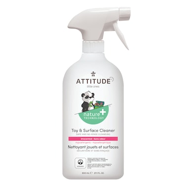 ATTITUDE - Toy &amp; Surface Cleaner - Unscented, Hypoallergenic, 800ml