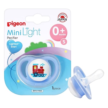 Pigeon MiniLight pacifier, single, size small.