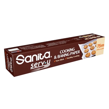 Sanita Baking And Cooking Paper 45cmx75m