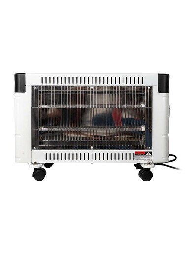 ريبون دفاية كهربائية كوارتز 3 شمعات 1800 واط - اتجاهين - أبيض - RE-7-078