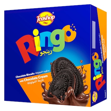 Teashop Ringo Chocolate Biscuit Sandwich With Chocolate Cream 38g&times;16