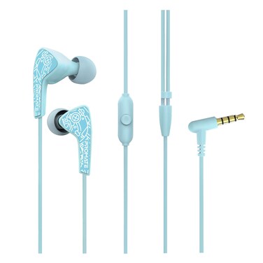 Promate Wired Earbuds, High-Quality 3.5Mm Sporty Stereo Bass Earphones With Passive Noise Cancellation, Tangle-Free Cord And In-Line Mic For Running, Smartphones, Tablets, Pc, Laptop, Medley-1 Green