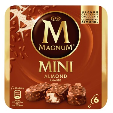 ماغنوم آيس كريم ميني باللوز 55 مل × 6