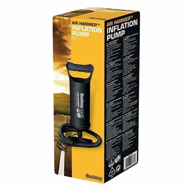 بيست واي مضخة نفخ لحوض السباحة بمكبس مزدوج - أسود 30 سم 62002