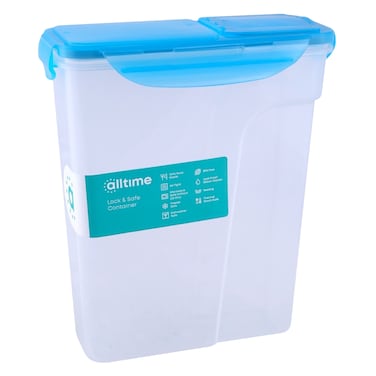 لوك آند سيف - حافظة + موزع حبوب الإفطار (3000 مل)