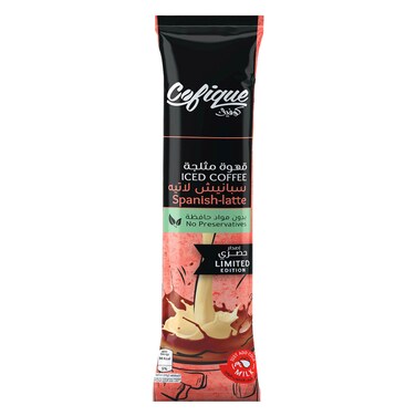 Cofique Iced Coffee With Spanish Latte Flavor, Single Sachet, 24g