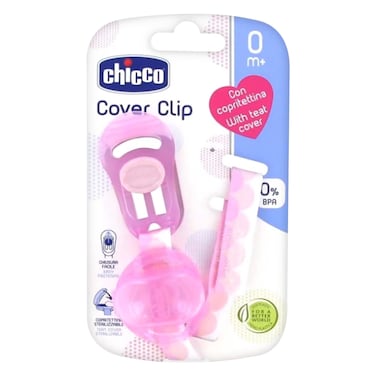 Chicco - Soother Clip With Teat Cover For Newborn Babies