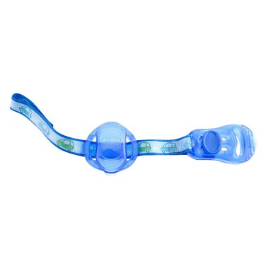 Chicco Soother Clip With Teat Cover, 0 Month+, Blue