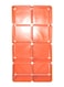 8 Cubes Plastic Portable Storage Cabinet Orange