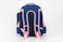 Kids Pencil Case Attached Pattern Backpack 17.7 Inches Blue/Pink/White