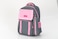 Kids School Backpack With Pencil Pouch Grey/Pink