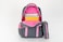 Kids School Backpack With Pencil Pouch Grey/Pink