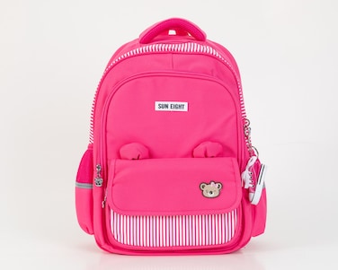 حقيبة ظهر مدرسية للأطفال وردي داكن