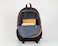 حقيبة ظهر مدرسية للأطفال أسود /برتقالي.