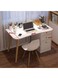 Modern Computer Desk with Shelves for Study Table, Laptop, Office Computer and Home - White