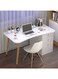 Modern Computer Desk with Shelves for Study Table, Laptop, Office Computer and Home - White