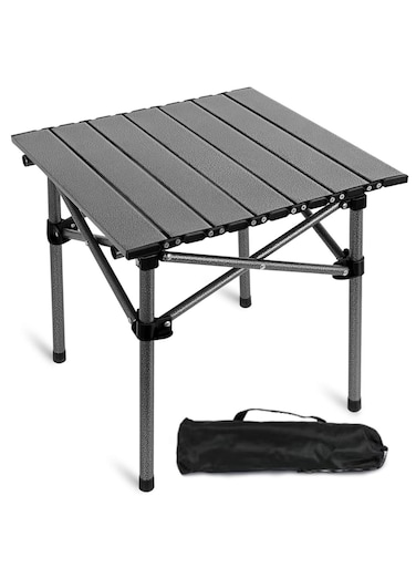 طاولة تخييم متعددة الاغراض قابلة للطي ومستقرة محمولة للأماكن الداخلية والخارجية المقاس: 55×50×50سم