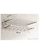 Stainless Steel Wall Mounted Towel Holder Shelf Silver 50x22x16centimeter