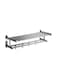 Stainless Steel Wall Mounted Towel Holder Shelf Silver 50x22x16centimeter