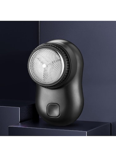 Mini Portable Rechargeable Electric Shaver Easy to Use, Model (SQ-210) Black