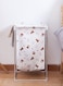 Home Cartoon Fabric Laundry Basket Multicolour 32.5 x 32.5 x 52centimeter