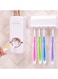 Automatic Toothpaste Dispenser And Toothbrush Holder White