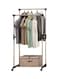 Metal Clothes Stand Hanger Silver 75*41*155cm