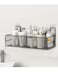 Bathroom Wall Mount Rack Automatic Toothpaste Dispenser Brush Holder White 17.45 x 11.45 x 7.9cm