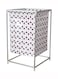 Multifunction Cartoon Laundry Basket White/Brown 32.5 x 32.5 x 52centimeter