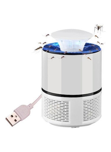 6 LED Electric Fly Bug Zapper Mosquito Killer Lamp White 19 X 13 X 13cm
