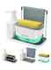 Automatic Soap and Sanitizer Hands Dispenser White/Blue 21x11x10cm