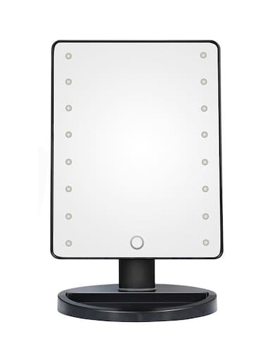 16 Led Lights Makeup Mirror Black