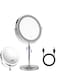 22 LED Square Multi-Function Makeup Mirror Black