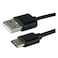 Green Mouse USB-A To USB-C Data Sync And Charging Cable 1m Black