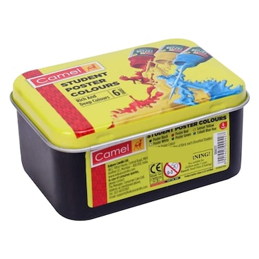 Camel Poster Colour Tin, 6 Colors, 10ml
