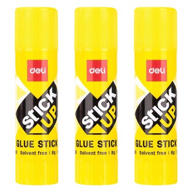 Deli - Glue Stick Blister 8g X3 Pieces