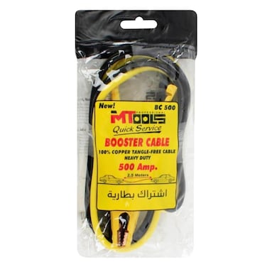 إم تول مجموعة كابلات توصيل بطارية السيارة (MT-BC500) بطول 2.5 متر