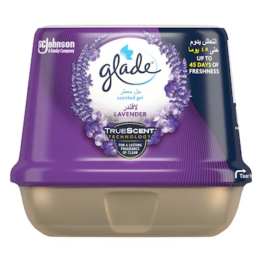 Glade Air Freshener Scented Gel with Lavender, Car Freshener, 180 g