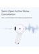 Honor - Choice Earbuds X7E Semi-Open Noise Cancelling 40 Hour Long Battery Life Enhanced Spatial Surround Sound TWS Earphones White