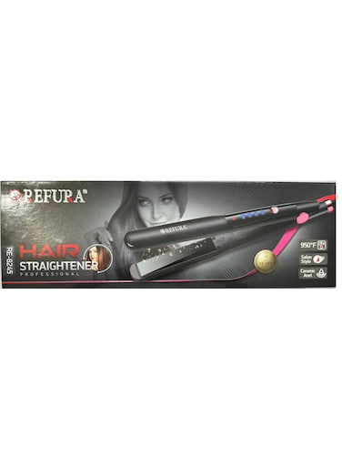 REFURA Ceramic Hair Straightener Temperature Setting Upto 950 Degree Fahrenheit Black RE-8245