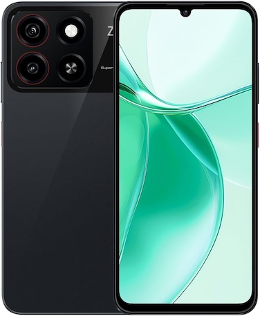 هاتف ZTE Blade A35 ثنائي الشريحة باللون الأسود النجمي وذاكرة وصول عشوائي سعة 4+2 جيجابايت وذاكرة داخلية سعة 64 جيجابايت وشبكة الجيل الرابع - إصدار الشرق الأوسط