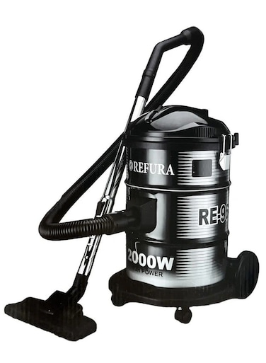 REFURA 25L Drum Vacuum Cleaner 2000W Black RE-961