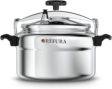 Refura SA Aluminium Pressure Cooker 7L Re-606, Pressure Pot, Arabic Cooker, Silver