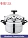REFURA Aluminium Pressure Cooker, Pressure Pot, Arabic Cooker, Silver - Sizes From 3L To 15L