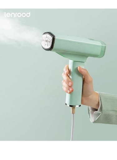 Lenrood Hand Steamer Mini Travel Steam Garment Steamer Handheld Steam Iron 100ml water capcity Fabric Wrinkles Remover Portable Steamer for Clothes for Home Travel