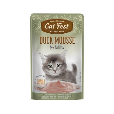 Cat Fest Duck Mousse Kitten Food Pouch - 70 g