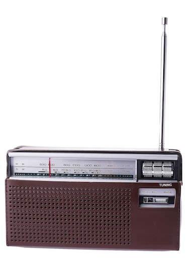 مايكروبلس راديو محمول باستقبال 3 نطاقات مع غطاء أمان جلدي وحامل حزام، BT-USB-SD-TF-FM-AM-SW PS-218D